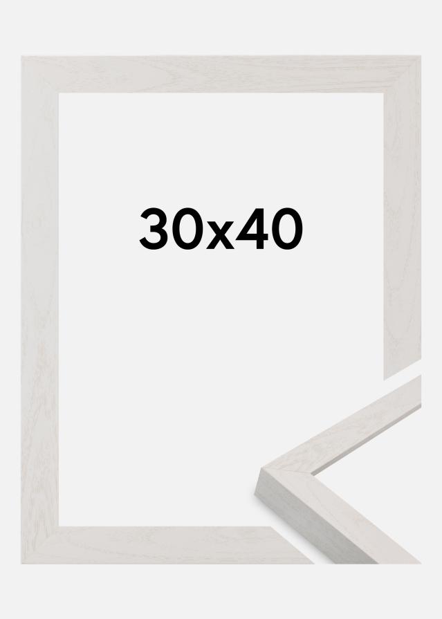 Cadre Wells Verre Acrylique Blanc 30x40 cm