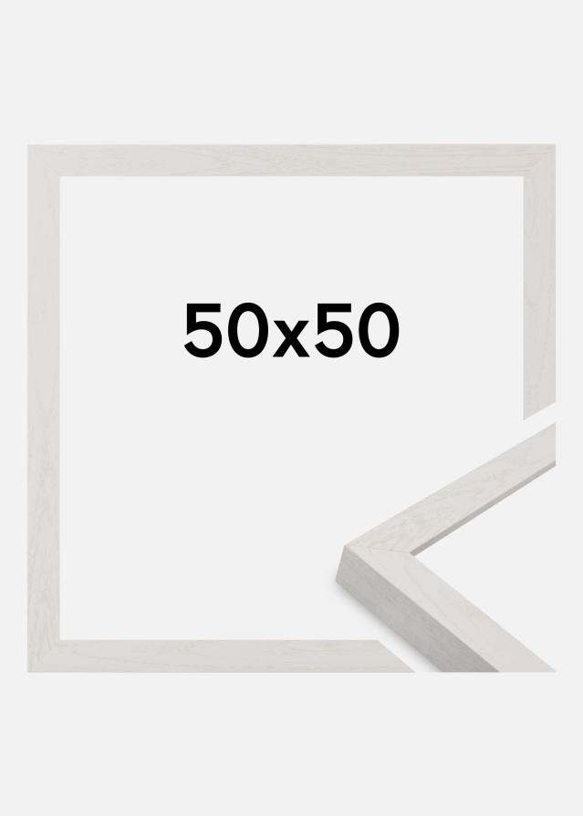 Cadre Wells Verre Acrylique Blanc 50x50 cm