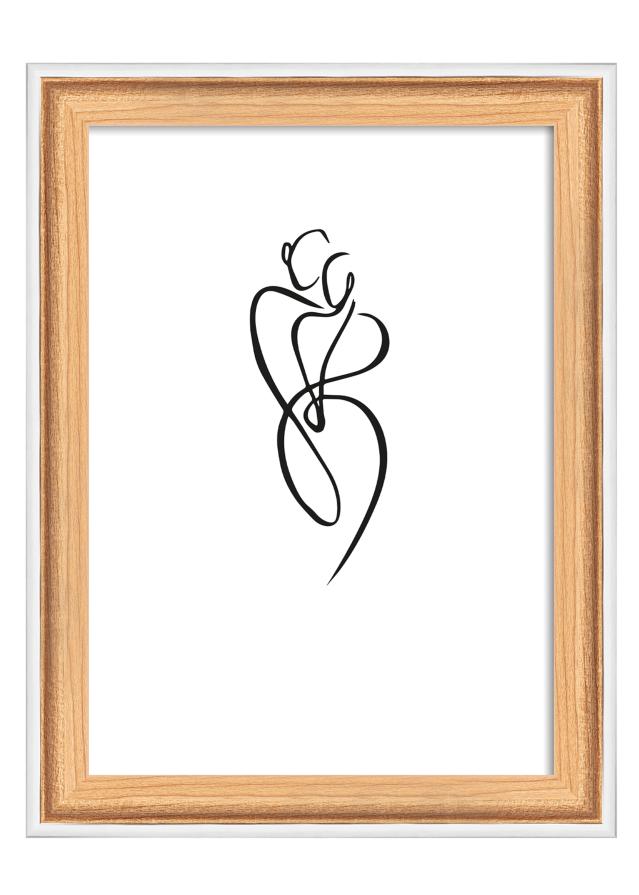 Cadre Silhouette Chêne 10x15 cm