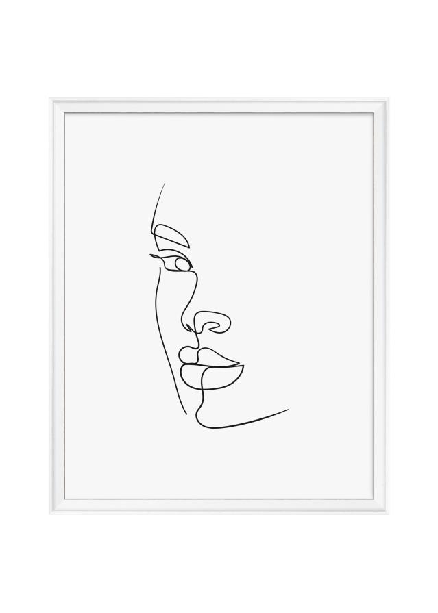 Cadre Silhouette Blanc 40x50 cm