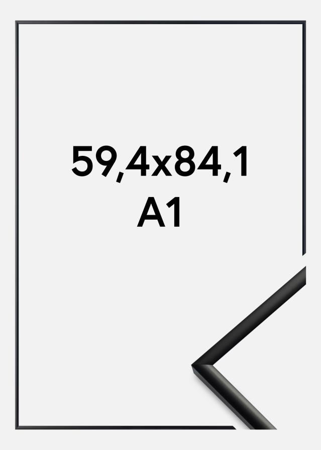 Cadre New Lifestyle Verre acrylique Mat Noir 59,4x84,1 cm (A1)