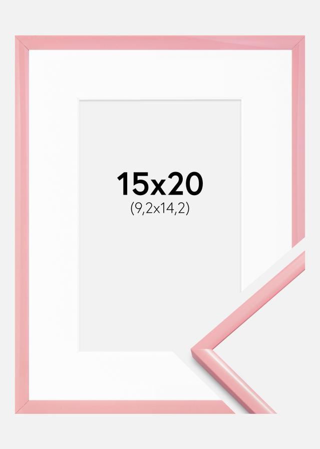 Cadre New Lifestyle Rose 15x20 cm - Passe-partout Blanc 4x6 inches