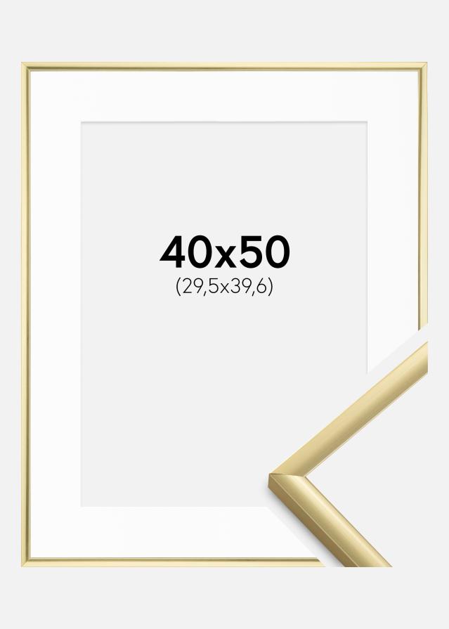Cadre New Lifestyle Or 40x50 cm - Passe-partout Blanc 12x16 pouces