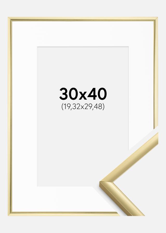 Cadre New Lifestyle Or 30x40 cm - Passe-partout Blanc 8x12 pouces