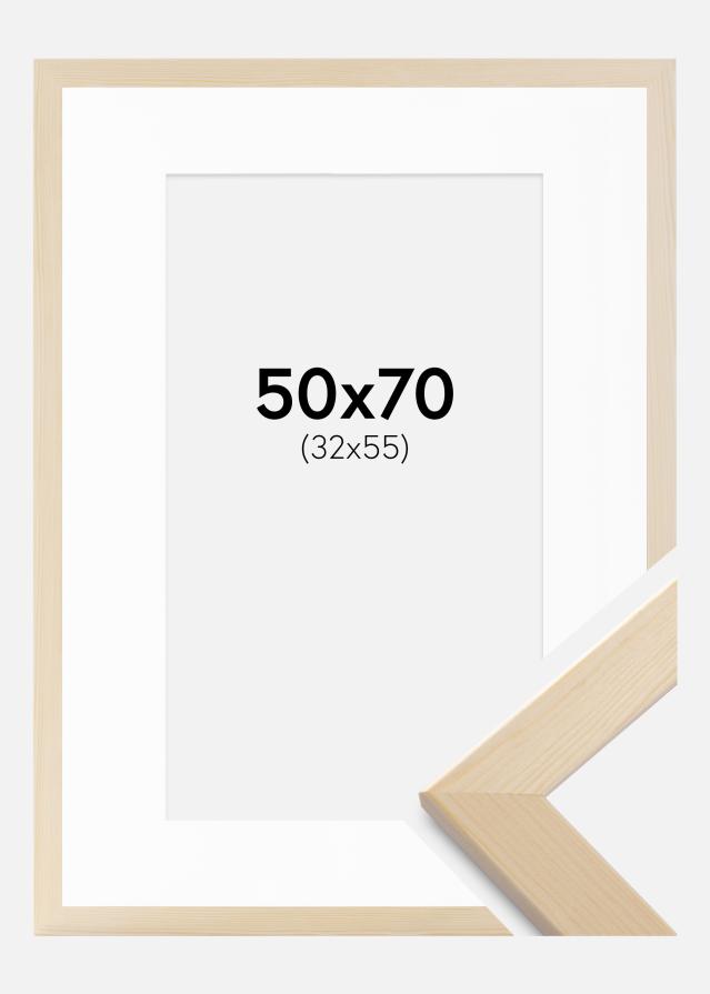 Cadre Trendline Nature 50x70 cm - Passe-partout Blanc 33x56 cm