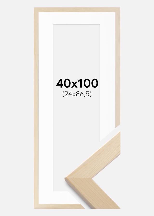 Cadre Trendline Nature 40x100 cm - Passe-partout Blanc 25x87,5 cm