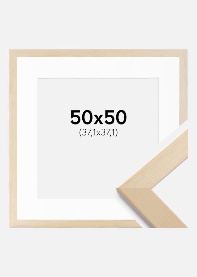 Cadre Trendline Nature 50x50 cm - Passe-partout Blanc 15x15 inches