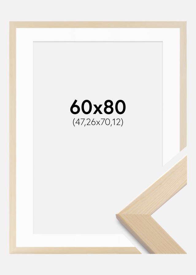 Cadre Trendline Nature 60x80 cm - Passe-partout Blanc 19x28 inches