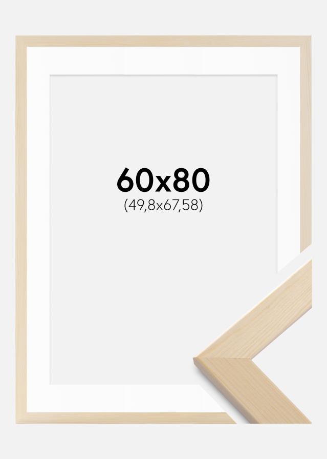 Cadre Trendline Nature 60x80 cm - Passe-partout Blanc 20x27 inches