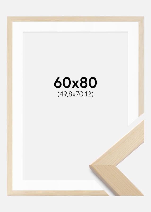 Cadre Trendline Nature 60x80 cm - Passe-partout Blanc 20x28 inches