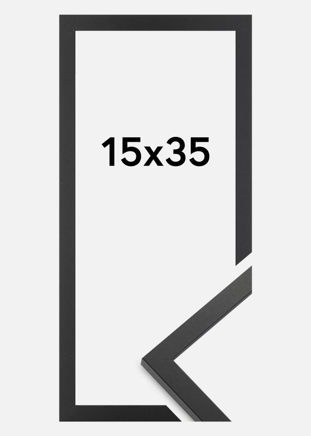 Cadre Trendy Verre Acrylique Noir 15x35 cm