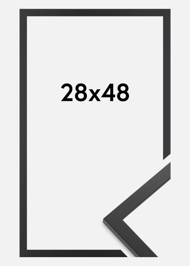 Cadre Trendy Verre Acrylique Noir 28x48 cm