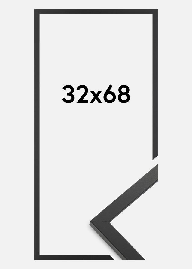 Cadre Trendy Verre Acrylique Noir 32x68 cm