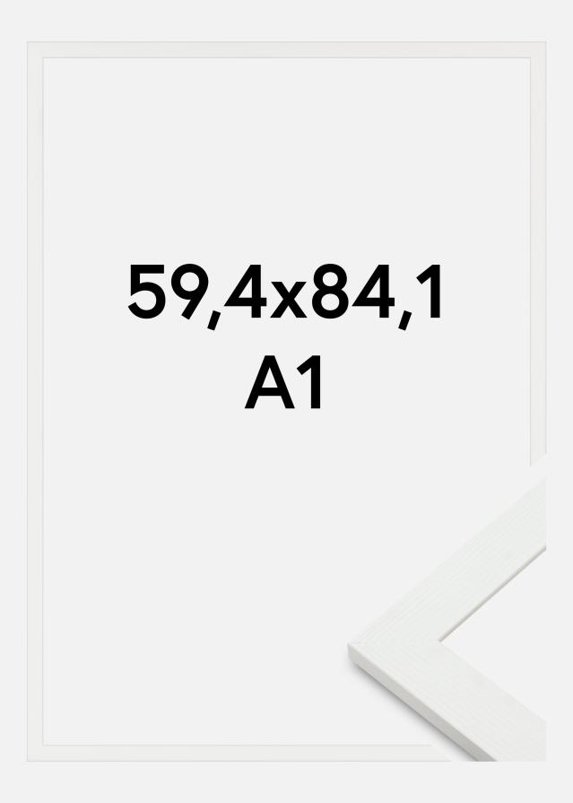 Cadre Sandra Verre acrylique Blanc 59,4x84,1 cm (A1)