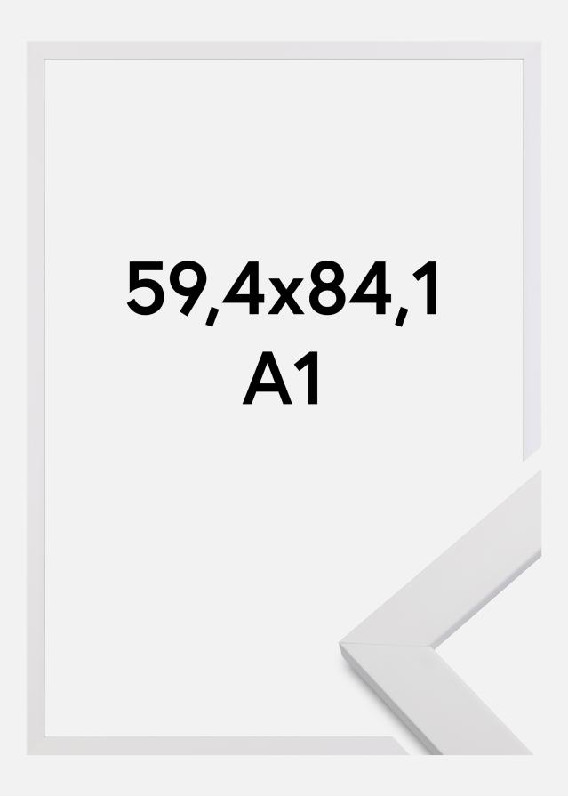 Cadre White Wood Verre Acrylique 59,4x84,1 cm (A1)