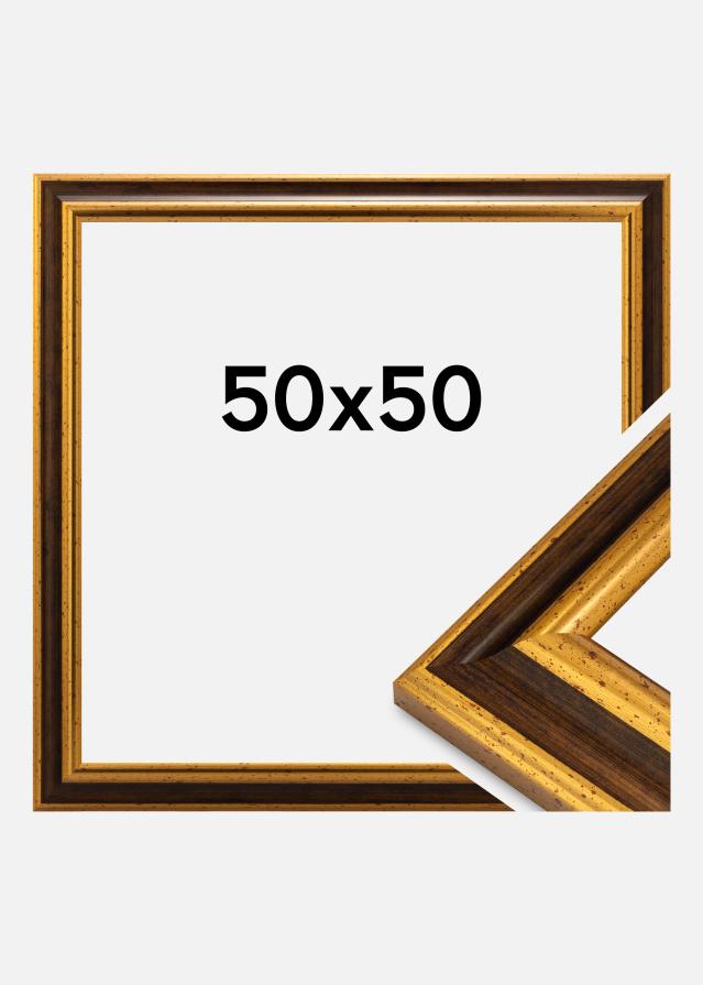 Cadre Aberystwyth Verre Acrylique Or 50x50 cm