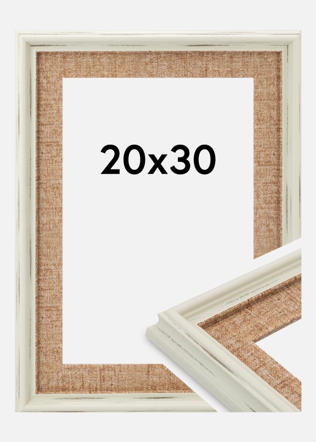 Cadre Sandweave Verre Acrylique Blanc 20x30 cm