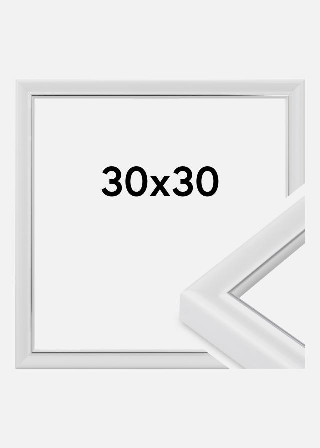 Cadre Canterbury Verre Acrylique Blanc 30x30 cm