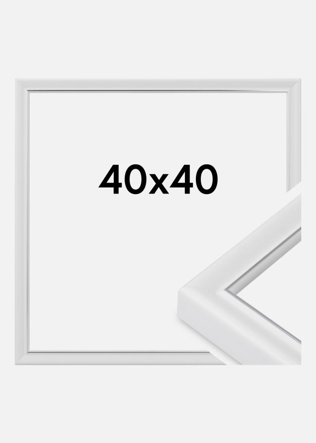 Cadre Canterbury Verre Acrylique Blanc 40x40 cm