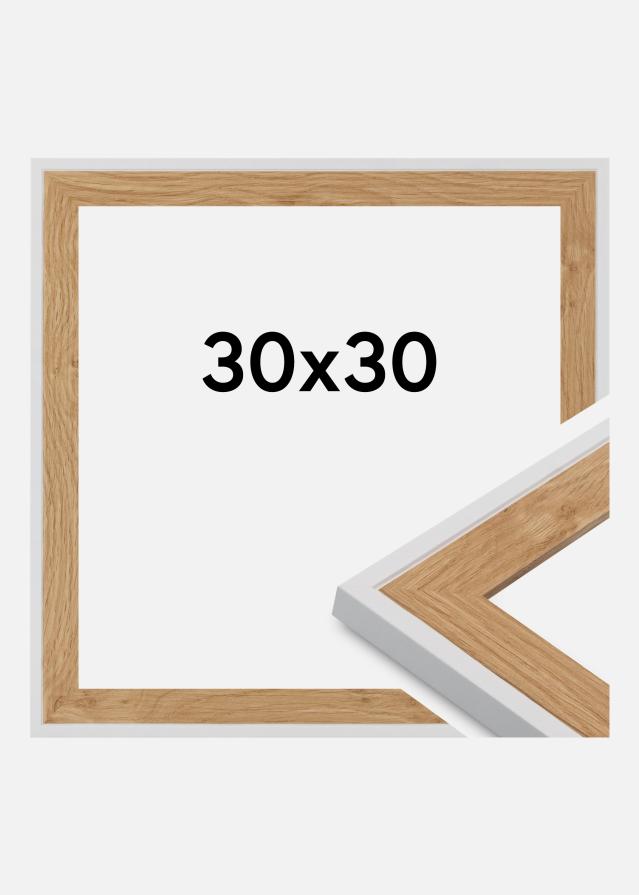 Cadre Clearline Verre Acrylique Blanc 30x30 cm