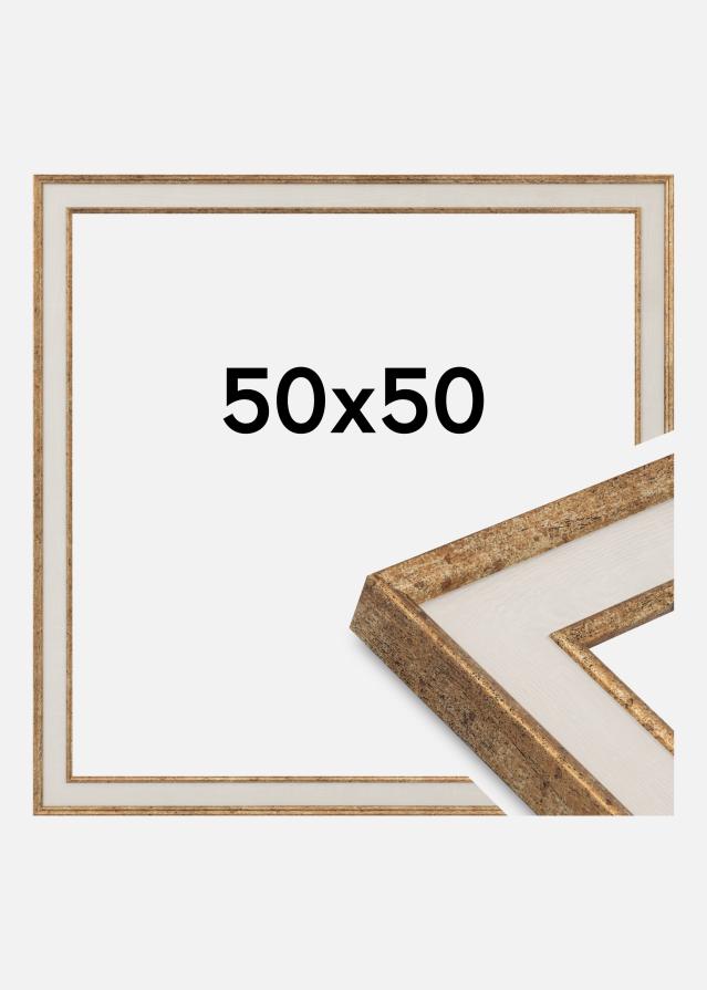 Cadre Dolly Verre Acrylique Or 50x50 cm