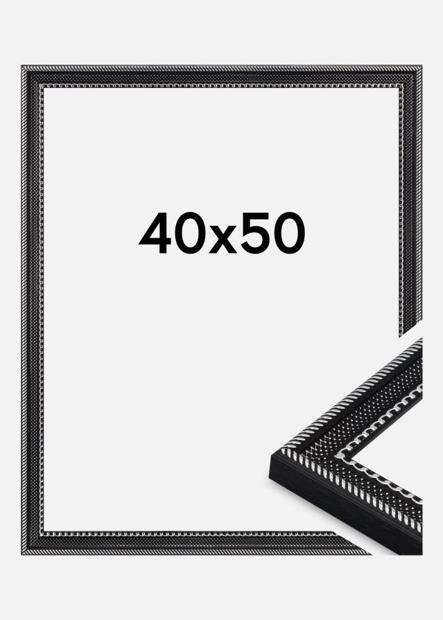 Cadre Trellis Verre Acrylique Noir 40x50 cm