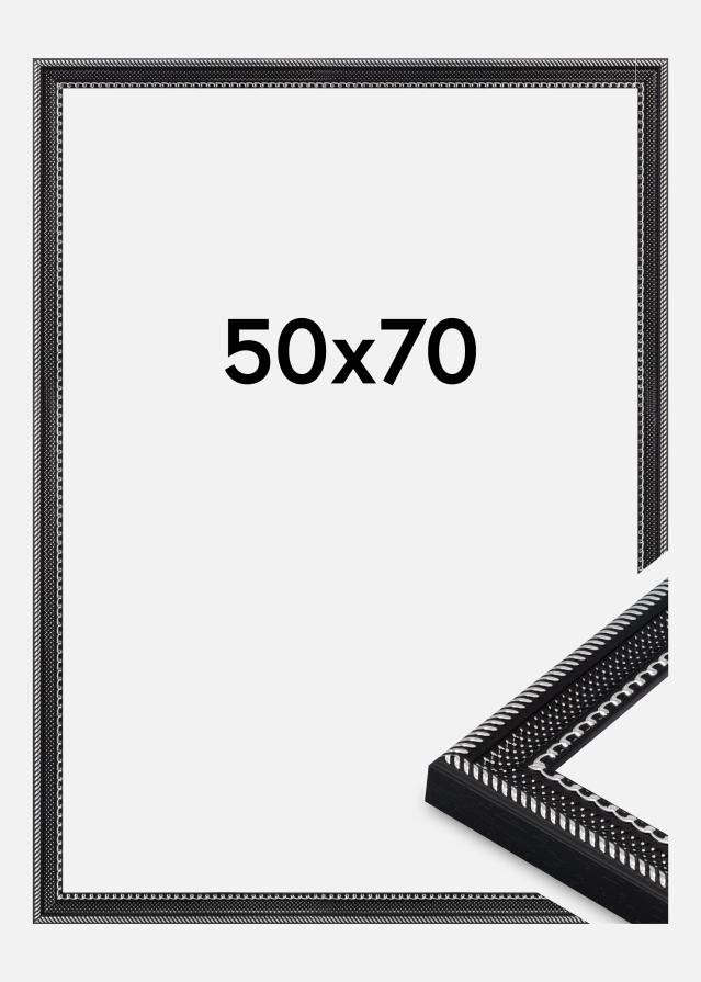 Cadre Trellis Verre Acrylique Noir 50x70 cm