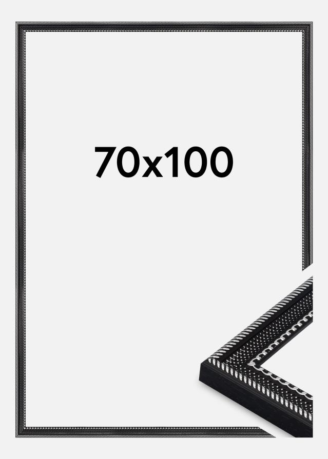 Cadre Trellis Verre Acrylique Noir 70x100 cm