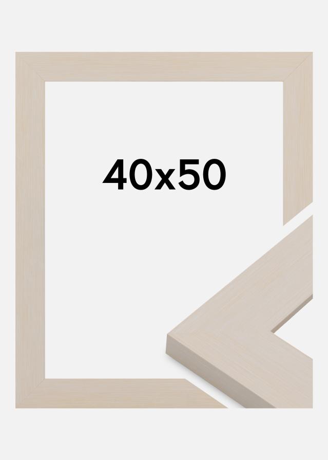 Cadre Pembrokeshire Verre Acrylique Blanc 40x50 cm