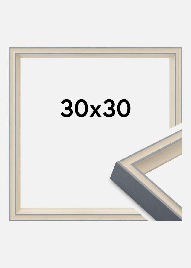 Cadre Riga Verre Acrylique Gris 30x30 cm