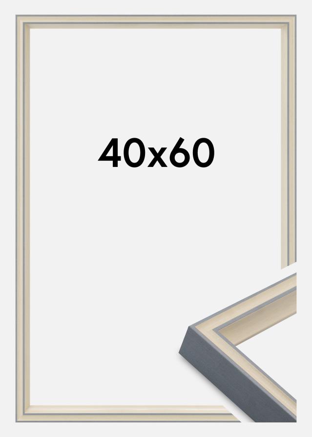Cadre Riga Verre Acrylique Gris 40x60 cm