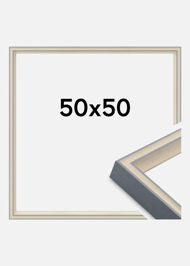 Cadre Riga Verre Acrylique Gris 50x50 cm