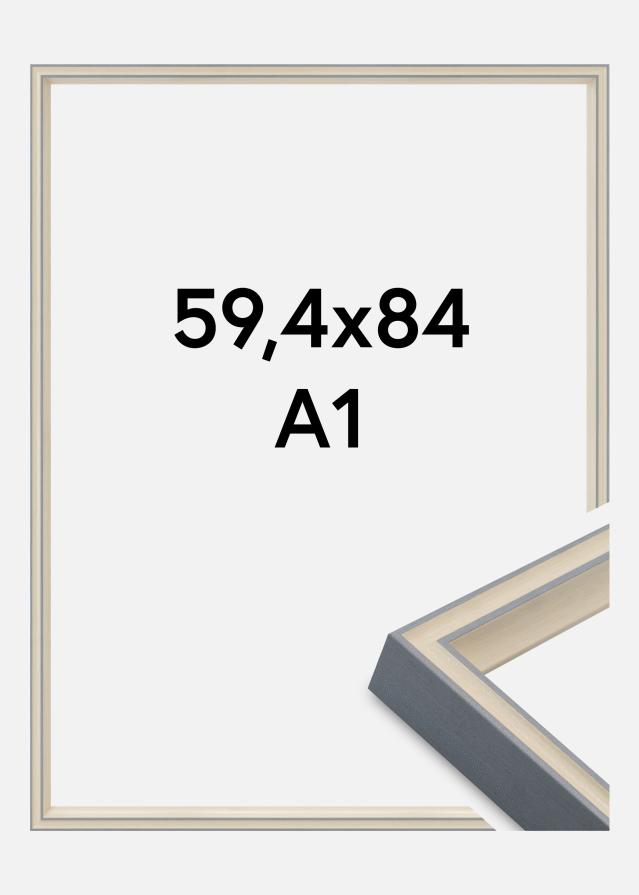 Cadre Riga Verre Acrylique Gris 59,4x84 cm (A1)