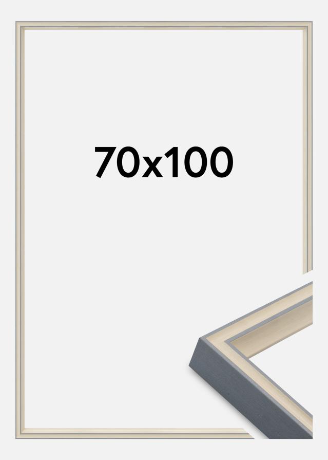 Cadre Riga Verre Acrylique Gris 70x100 cm
