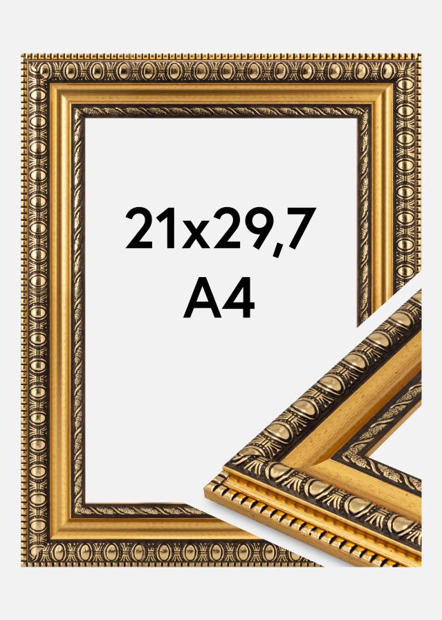 Cadre Ornato Verre Acrylique Or 21x29,7 cm (A4)