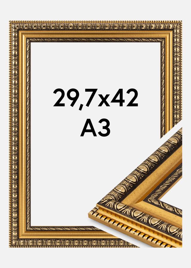 Cadre Ornato Verre Acrylique Or 29,7x42 cm (A3)
