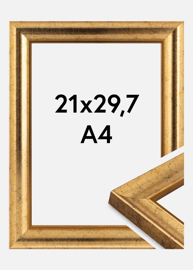 Cadre Conca Verre Acrylique Or 21x29,7 cm (A4)