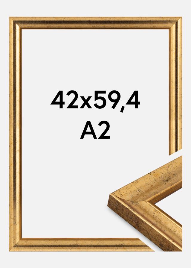 Cadre Conca Verre Acrylique Or 42x59,4 cm (A2)
