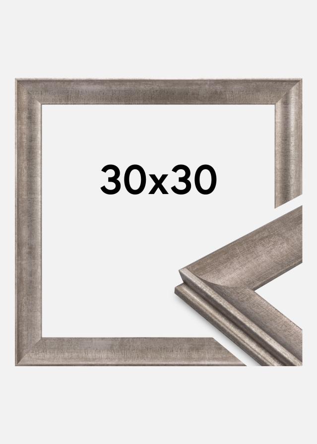 Cadre Conca Verre Acrylique Argenté 30x30 cm
