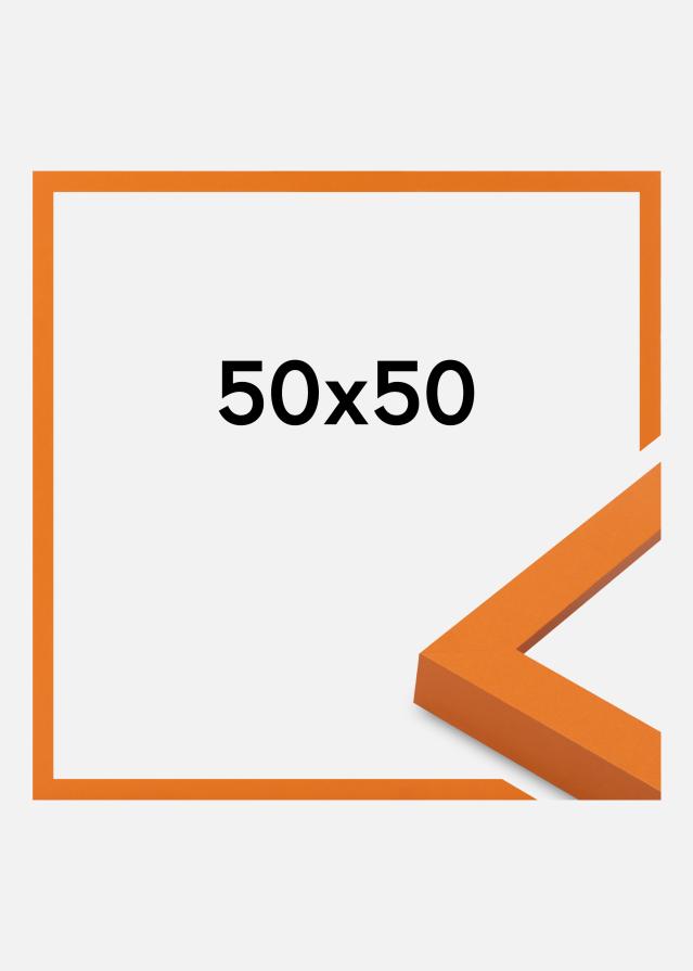 Cadre Selection Verre Acrylique Orange 50x50 cm