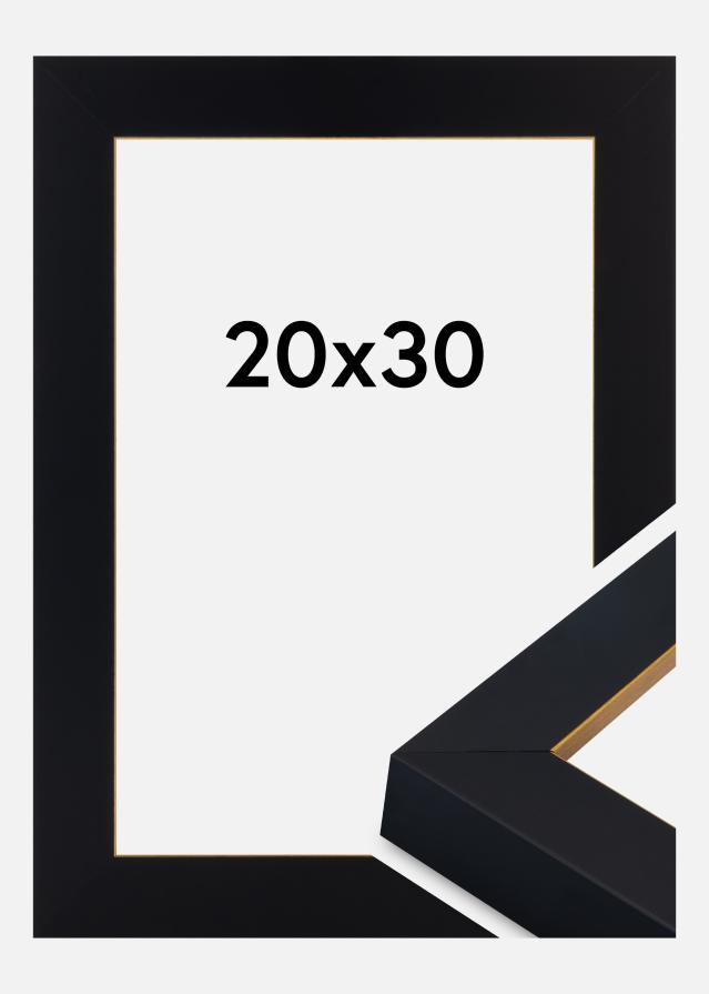 Cadre Sussex Verre Acrylique Noir/Or 20x30 cm