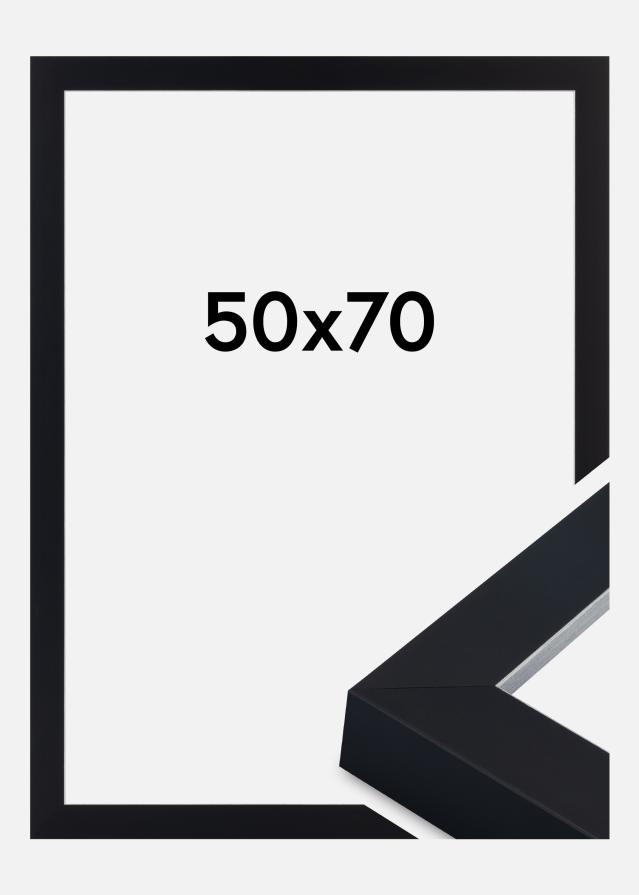 Cadre Sussex Verre Acrylique Noir/Argent 50x70 cm