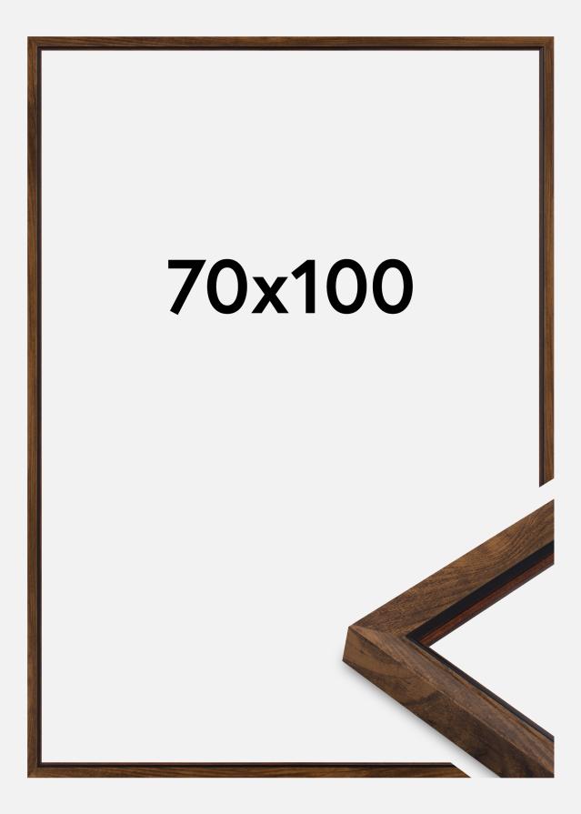 Cadre Obsidian Verre Acrylique Noyer 70x100 cm