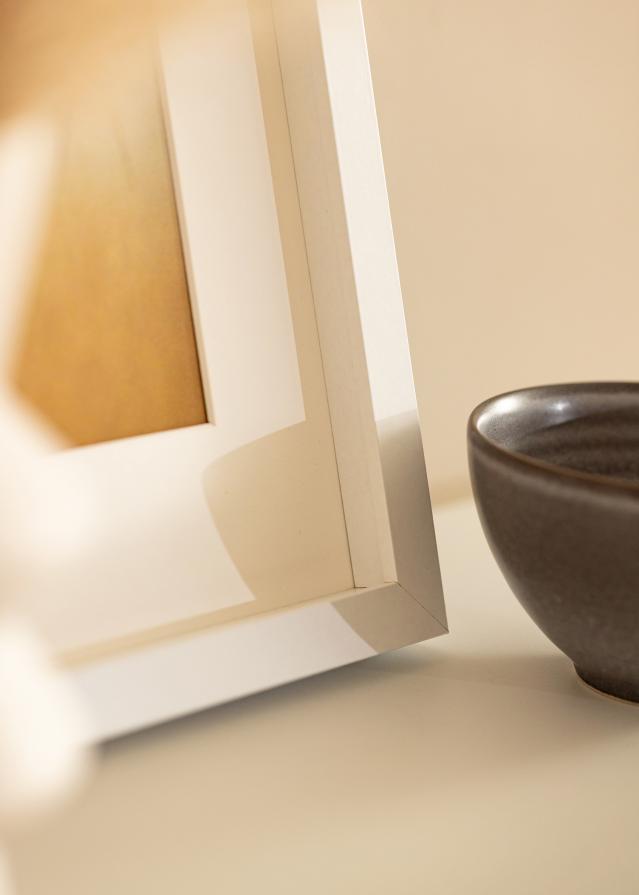 BGA Cadre Boîte Blanc 40x60 cm - Passe-partout Blanc 32,9x48,3 cm