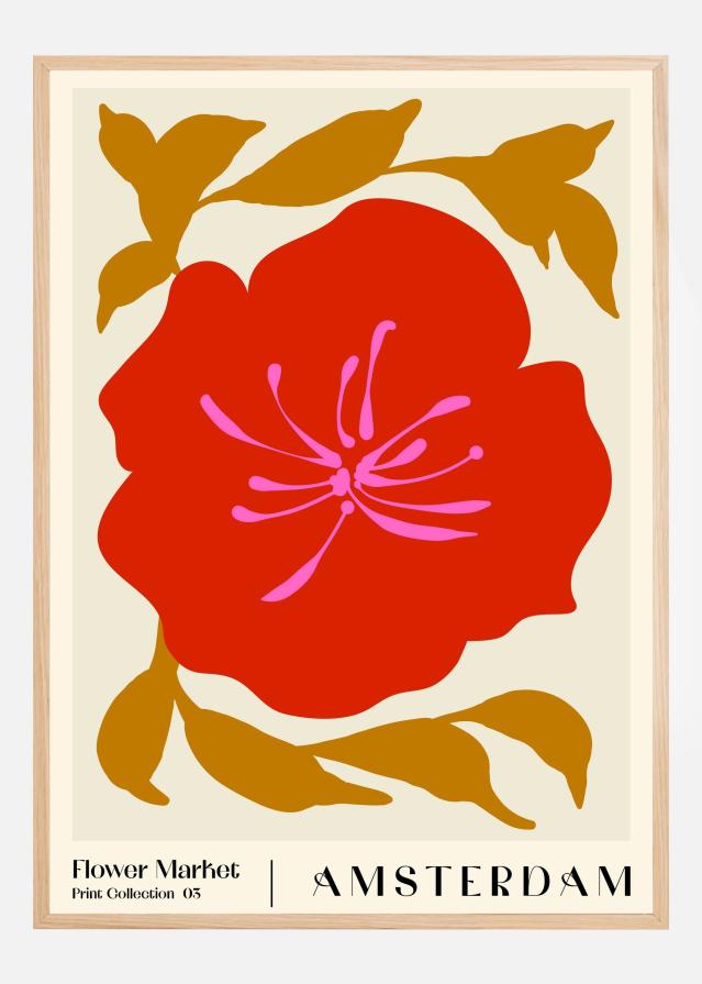 Flower Market. Amsterdam Poster