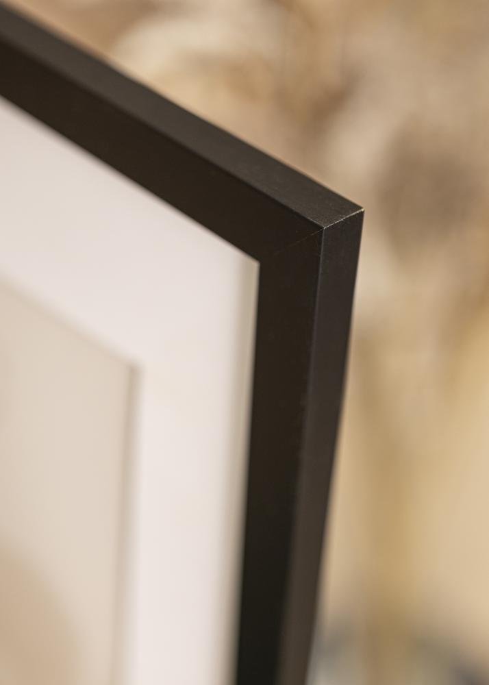 Ram Black Wood 45x50 cm - Passepartout Vit 34x41 cm