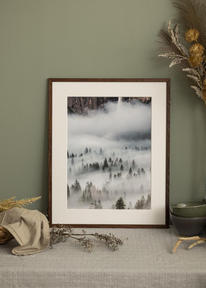 Cadre Valbo Verre Acrylique Noyer 30x40 cm