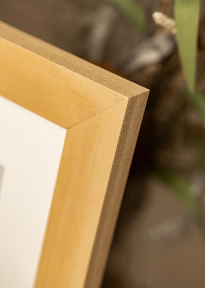 Cadre Juno Bois 40x50 cm - Passe-partout Blanc 27,5x37 cm