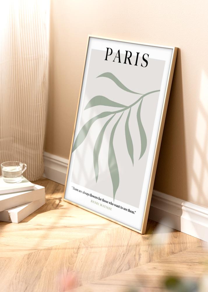 Cadre en aluminium Laiton 50x70 cm - Passe-partout Blanc 42x59,4 cm (A2)