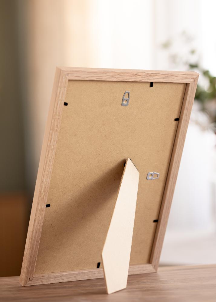 Cadre Tidlös Chêne massif 20x30 cm - Passe-partout Blanc 15x21 cm